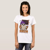 T-shirt 67 Prof Halloween Fantôme Six Sept Mème Math Équ (Devant entier)