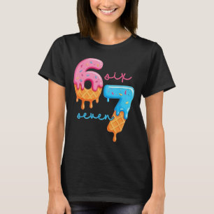 T-shirt 67 Six Sept 6 7 Mème Design Drôle Gen Alpha
