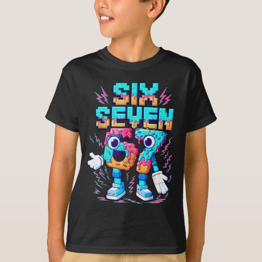 T-shirt 67 Six Seven 6-7 - Funny Italian Brainrot Ice Crea (Devant)