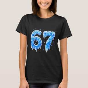 T-shirt 67 Six Seven 6-7 Glace - Mème Brainrot Drôle Ado K