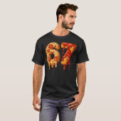 T-shirt 67 Six Seven 6-7 Pizza Chicken Nugget - Kids Brai (Devant entier)