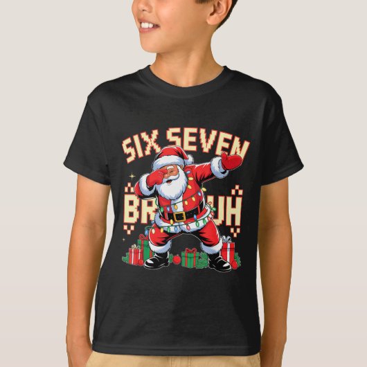 T-shirt 67 Six Seven Bruh Funny Christmas 6 7 Meme Men Wom (Devant)