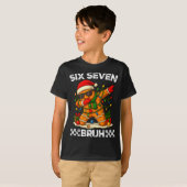T-shirt 67 Six Seven Bruh Funny Christmas Dabbing Gingerbr (Devant entier)