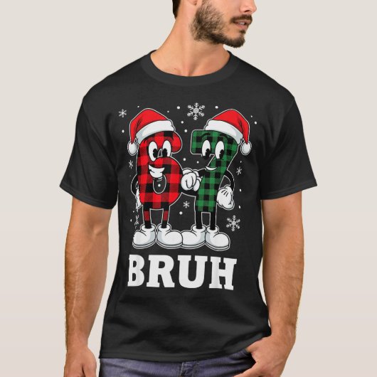 T-shirt 67 Six Seven Christmas Bruh Funny Italian Brainrot (Devant)