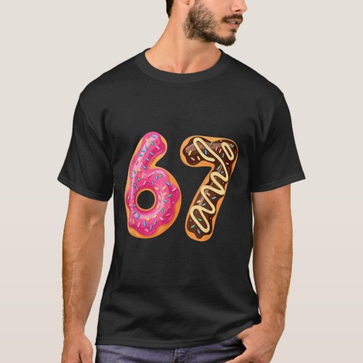 T-shirt 67 Six Seven Donut Meme Funny Sweet Sprinkles (Devant)