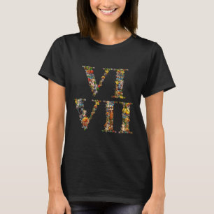 T-shirt 67 Six Seven Italian Brainrot Chiffre Romain Mème