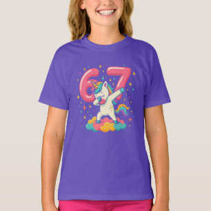 T-shirt 67 Six Seven Licorne Culture Pop Rétro
