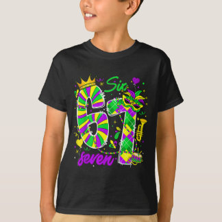 T-shirt 67 Six Seven Mardi Gras Carnival New Orleans Fleur