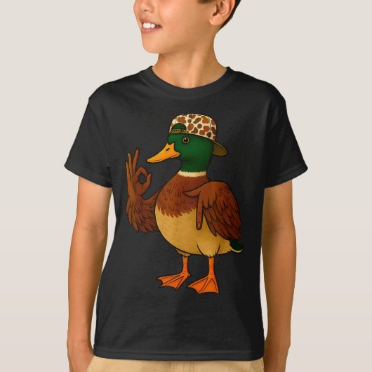 T-shirt 67 Six Seven Meme Mallard Duck Hunting Season Boy  (Devant)