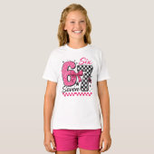 T-shirt 67 Six Seven Pink Retro Pop Culture (Devant entier)