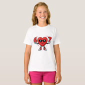 T-shirt 67 Six Seven Red Valentine's Day (Devant entier)