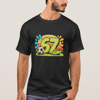 T-shirt 67 Six Seven Soccer Football Meme Boys Men Women