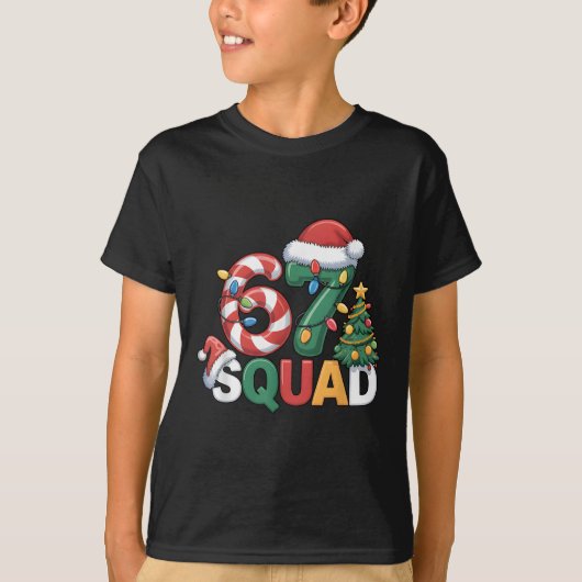 T-shirt 67 Squad Squad Professeur Conception de Noël Drôle (Devant)