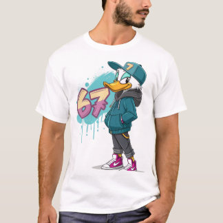 T-shirt 67 Street Duck – Urban Cartoon Style