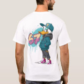 T-shirt 67 Street Duck – Urban Cartoon Style (Dos)