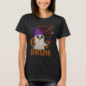 T-shirt 67 Teacher Halloween Ghost Six Seven Meme Math Equ (Devant)