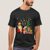 T-shirt 67 Teacher Santa Christmas Six Seven Meme Brainrot (Devant)