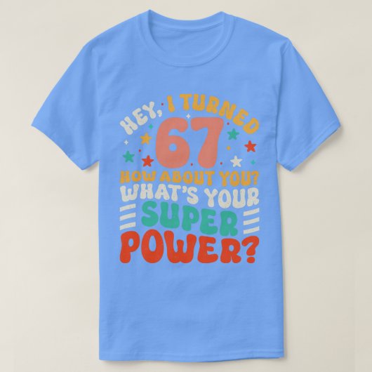 T-shirt 67e anniversaire 4 (Design devant)