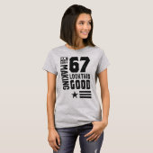 T-shirt 67e anniversaire Cadeaux (Devant entier)