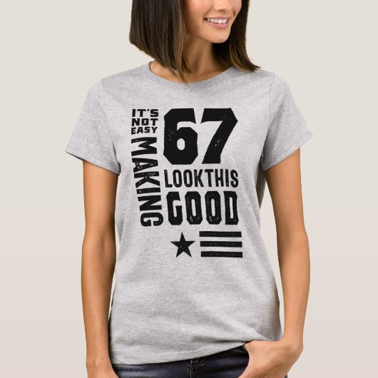 T-shirt 67e anniversaire Cadeaux (Devant)