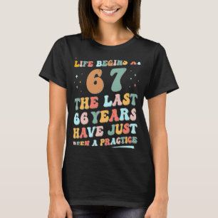 T-shirt 67e anniversaire Homme Femme 2023 Super Life comme