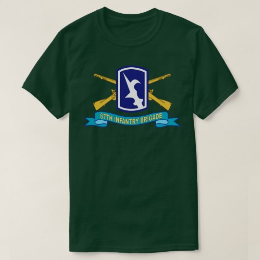 T-shirt 67e brigade d'infanterie avec Br SSI Ruban X (Design devant)