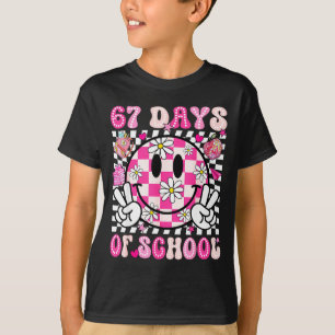 T-shirt 67e jour d'école 67 jours plus intelligent prof fi