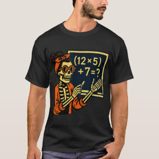 T-shirt 67eacher Halloween Squelette Si Sept Mème Pourritu
