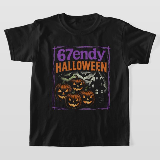 T-shirt 67endy Halloween Bootleg Retro Design Éffrayant (Poser)