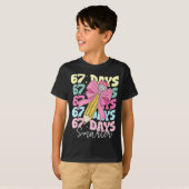 T-shirt 67th Day Of School 67 Days Smarter Coquette Bow Te (Devant entier)
