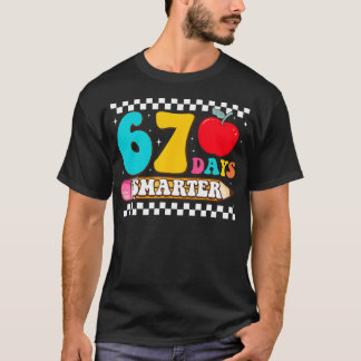 T-shirt 67Th Day Of School 67 Days Smarter Teacher Boy Gir