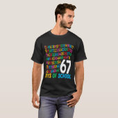 T-shirt 67th Day Of School 67 Math Numbers Teacher Kids 67 (Devant entier)