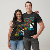T-shirt 67th Day Of School 67 Math Numbers Teacher Kids 67 (Unisexe)