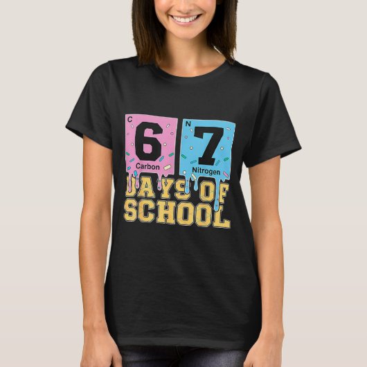 T-shirt 67th Day Of School Chemical Eements Teacher Boy Gi (Devant)