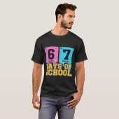 T-shirt 67th Day Of School Kids Funny Meme Six Seven Perio (Devant entier)