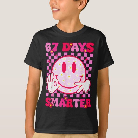 T-shirt 67th Day Of School Shirt 67 Days Smarter Teacher B (Devant)