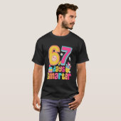T-shirt 67th Day of School Shirt 67 Days Smarter Teacher B (Devant entier)