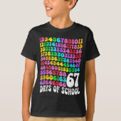 T-shirt 67th Day Of School Teacher 67 Days Math Numbers  (Devant)