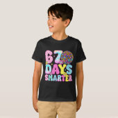 T-shirt 67th Days Smarter Smile Face 67 Days School Teache (Devant entier)