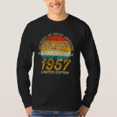 T-shirt 68 Ans 1957 Retro Awesome 68e anniversaire Cadeau (Devant)