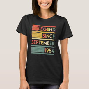 T-shirt 68 Ans 68e Anniversaire Légende depuis septembre