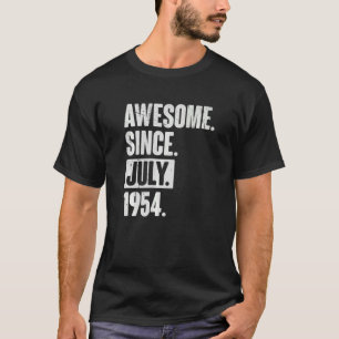 T-shirt 68 Ans 68ème Anniversaire Awesome depuis Juillet 1