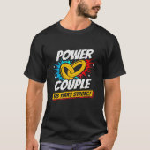 T-shirt 68 ans Comic Super Power Couple 68e anniversaire (Devant)