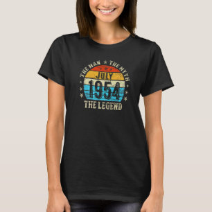 T-shirt 68 ans L'homme mythe Légende Juillet 1954 68e Bir