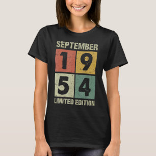 T-shirt 68 ans Vintage septembre 1954 68e anniversaire