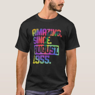 T-shirt 68e anniversaire Tie Dye Extraordinaire depuis aoû