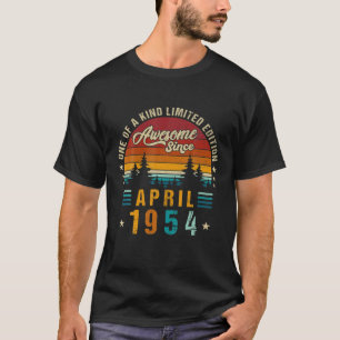 T-shirt 68E Anniversaire vintage Magnifique Depuis Avril 1