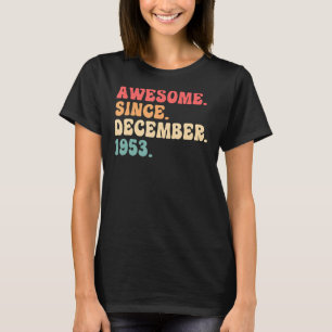T-shirt 69 Ans Décembre 69e Anniversaire Hommes Femmes