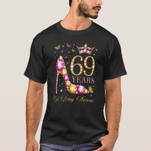 T-shirt 69 Ans D'Être Impressionnant 69 Ans 69e Anniversai