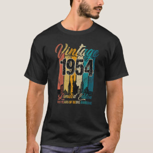 T-shirt 69 ans Vintage 1954 69e fête d'anniversaire